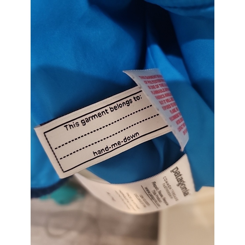 Patagonia Retro Style Better Sweater Youth XL 14 Fleece Full Zip Vest Blue Peach - Picture 8 of 9